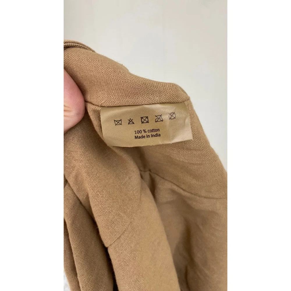 Burberry London England Tan Cotton Garment Bag Suit Cover Travel Carrier *